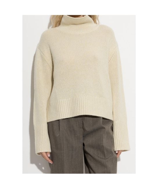 Lisa Yang Natural Femi Turtleneck Knitted Sweater