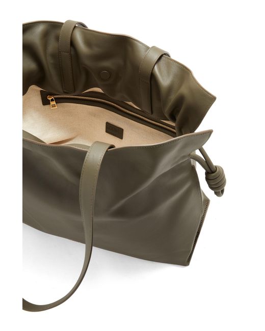 Loewe Green Large Flamenco Clutch