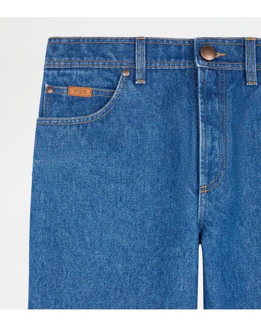 Tod's Blue Back-Patch Jeans