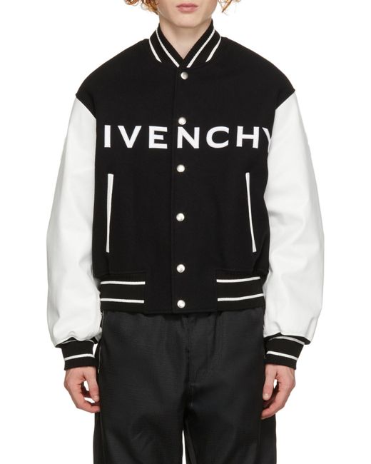 Givenchy Black Reversible Bomber Jacket for men