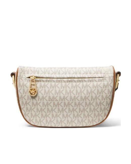 Michael Kors Natural Slater Logo-Print Belt Bag