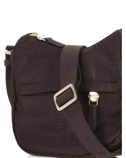 Borbonese Black B-Club Luna Shoulder Bag