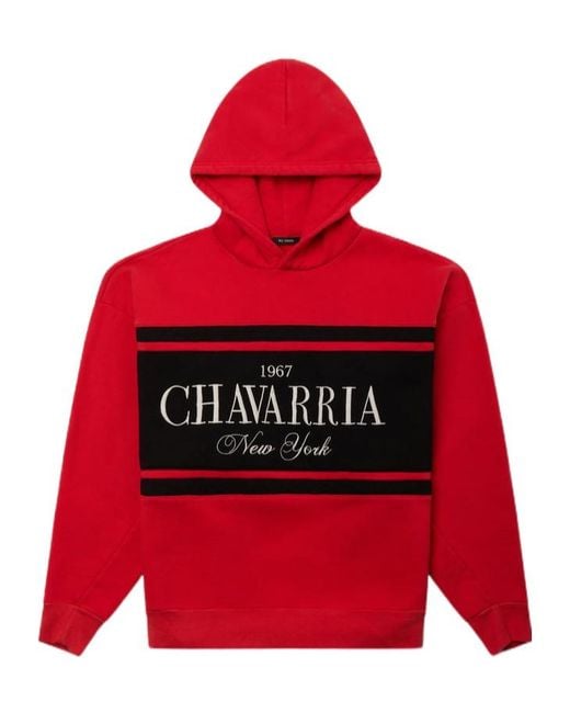 Willy Chavarria Red Gilroy Hoodie for men