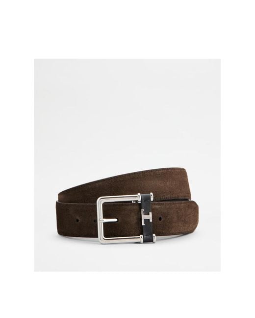 Tod's White Reversible Leather Belt for men
