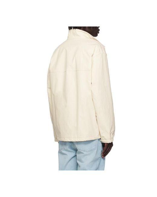 Bally White Stand Collar Jacket for men