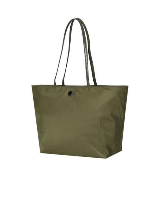Tory Burch Green Double-Handle Tote Bag