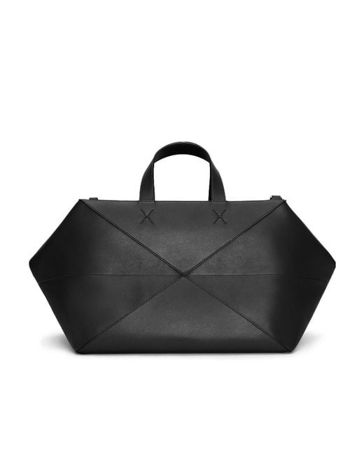 Loewe Black Puzzle Fold Duffle Bag for men