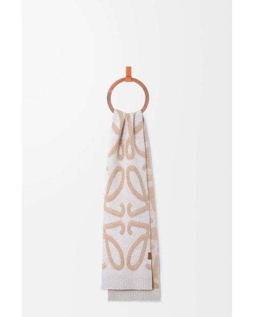 Loewe White Rectangular Scarf