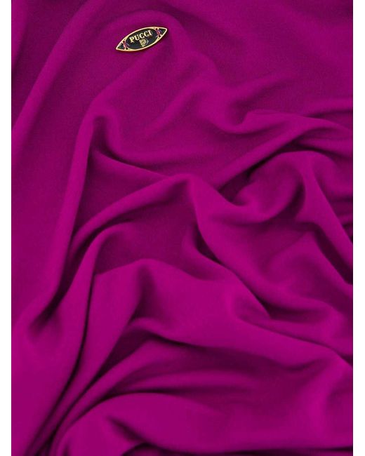 Emilio Pucci Purple Long-Sleeve Bodysuit