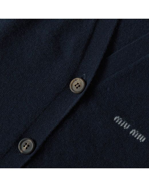 Miu Miu Blue Knitted Sweater Vest
