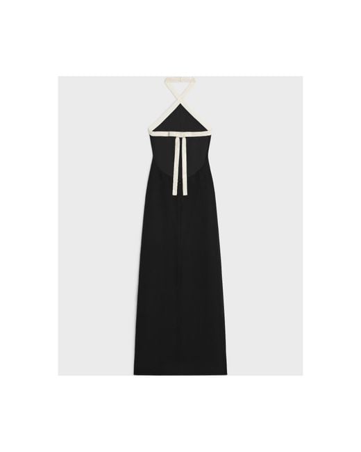 Céline Black Column Dress