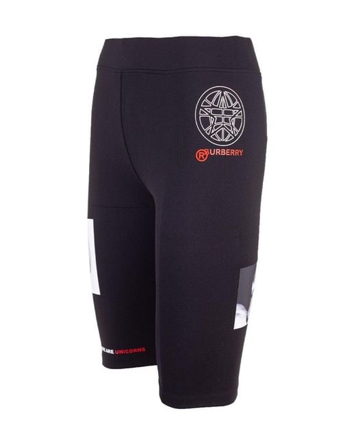 Burberry Blue Montage Printed Cycling Shorts