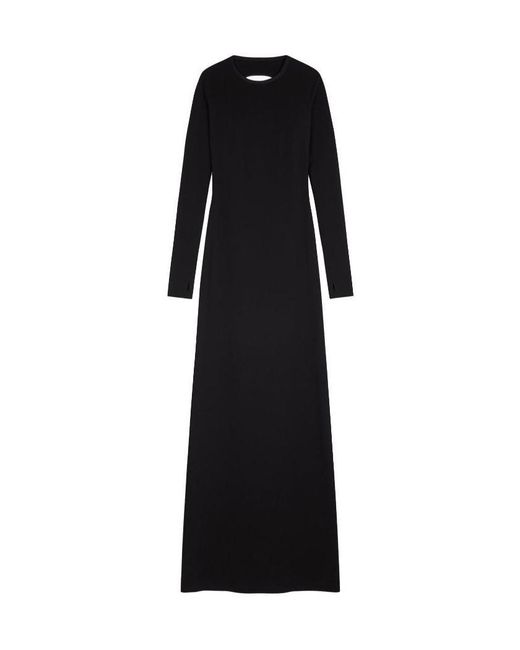 Givenchy Black Cut-Out Long-Sleeve Maxi Dress