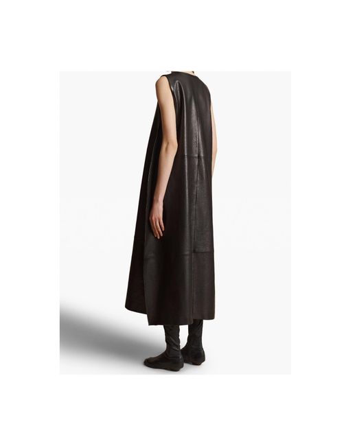 Khaite Black Sleeveless Dress