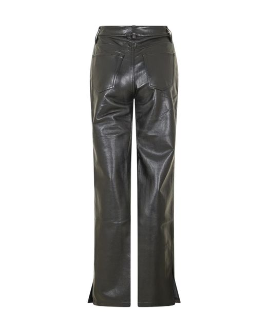 Anine Bing Gray Casual Pants With Belt Loops