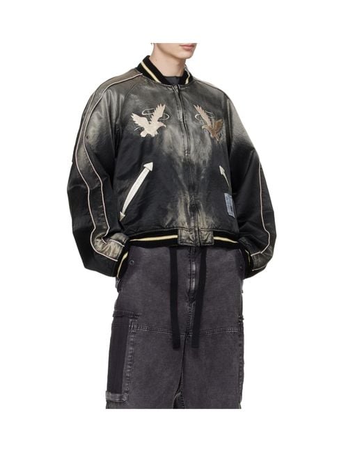 Maison Mihara Yasuhiro Gray Bomber Jacket for men