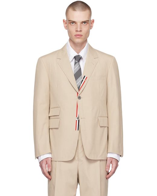 Thom Browne Brown Single-Breasted Tailored Blazer for men