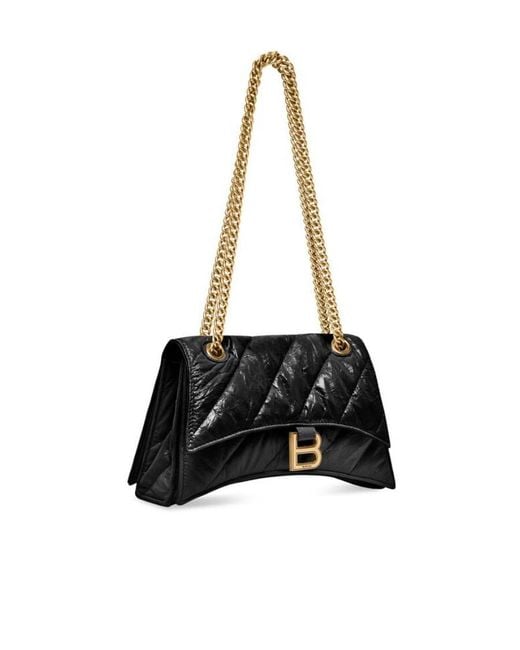 Balenciaga Black Crush Small Shoulder Bag