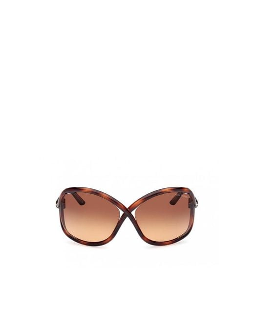 Tom Ford Pink Hollowed-Out Detail Sunglasses for men