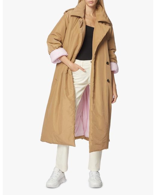 MSGM Natural Padded Trench Coat