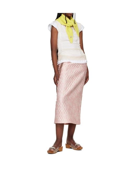 Simone Rocha Yellow Cashmere Scarves