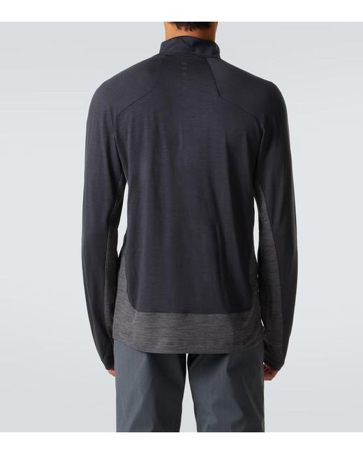 Sease Blue Runner Virgin Wool Half-Zip Sweater for men