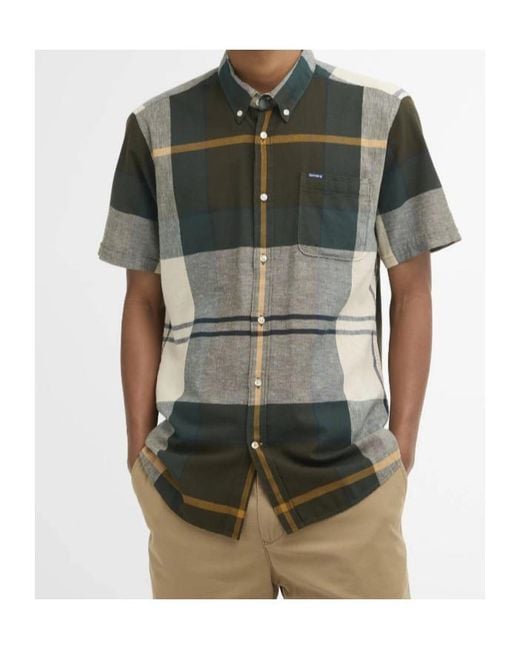 Barbour Green Short Sleeve Shirts for men