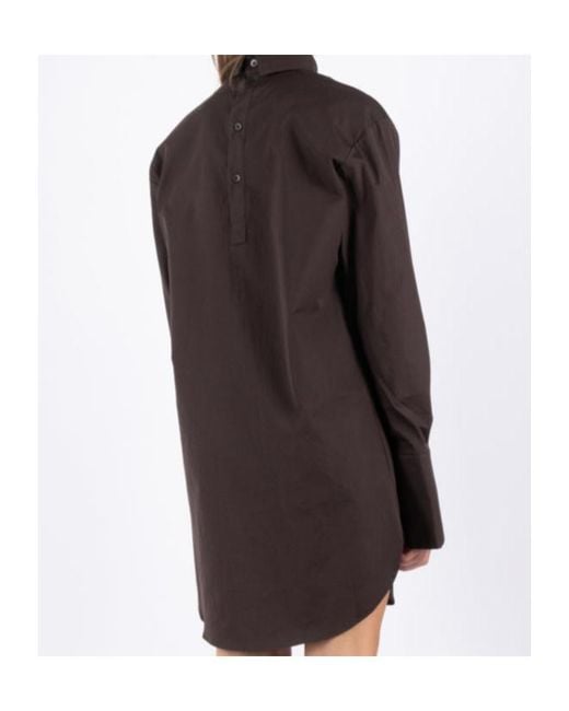Dries Van Noten Brown Long-Sleeved Blouse