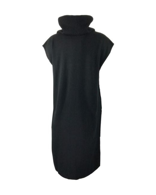 Max Mara Black Sleeveless Knitted Cardigan