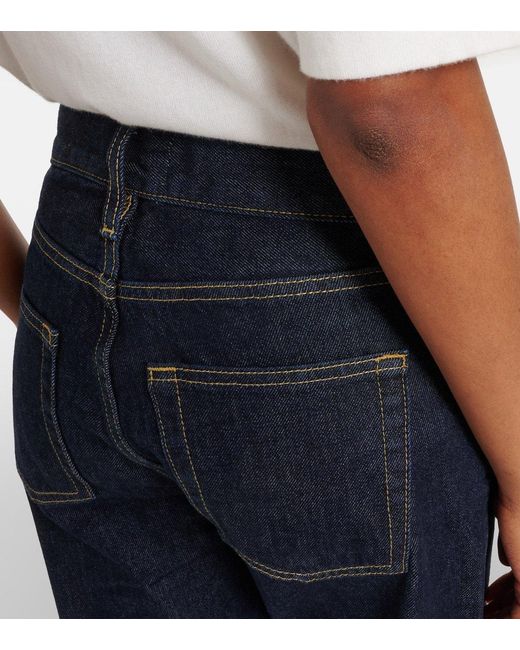FRAME Blue The Hang Straight Jeans