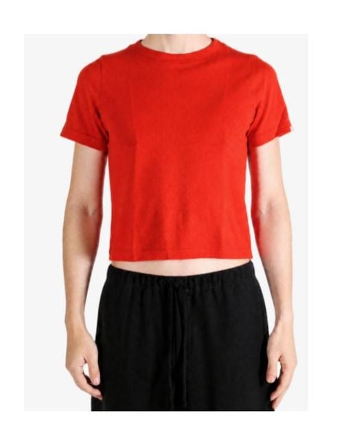 Extreme Cashmere Red Short-Sleeved T-Shirt for men