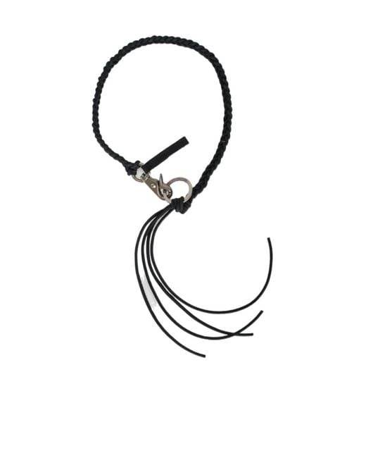 Our Legacy Metallic Braided Leather Bracelet for men