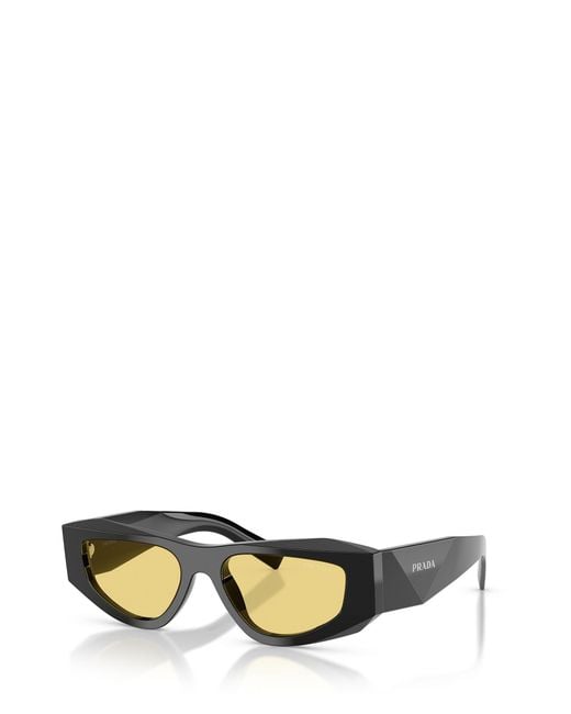 Prada Yellow Eyewear Cat-Eye Sunglasses for men