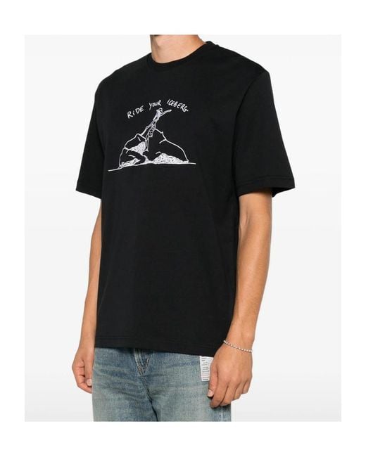Iceberg Black Short-Sleeved T-Shirt for men