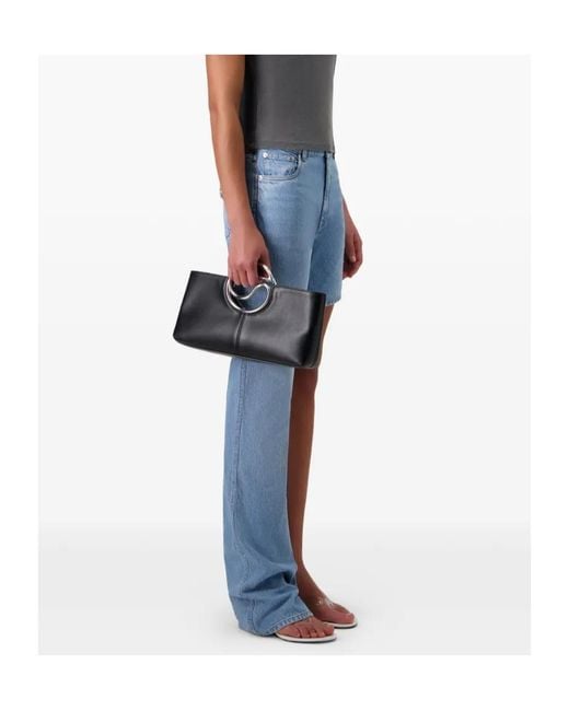 Coperni Blue Asymmetrical Jeans With One Leg