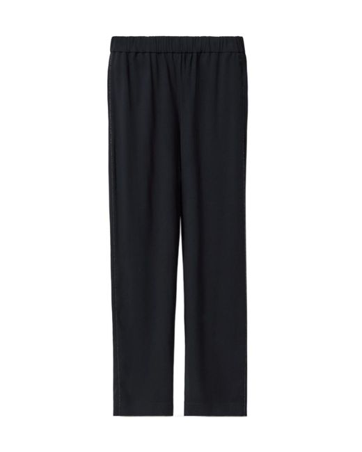 Fabiana Filippi Black Beaded-Trim Trousers