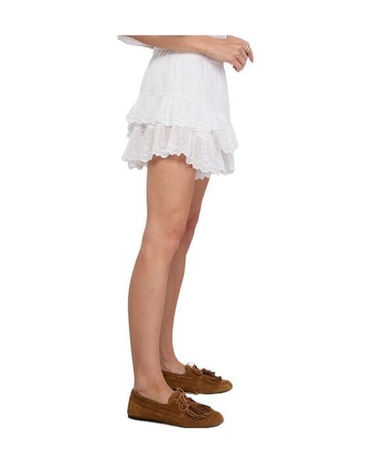 Isabel Marant White Isabel Marant Étoile Jocadia Ruffled Shorts