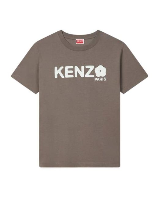 KENZO Gray Boke Flower 2.0 Printed Crewneck T-Shirt