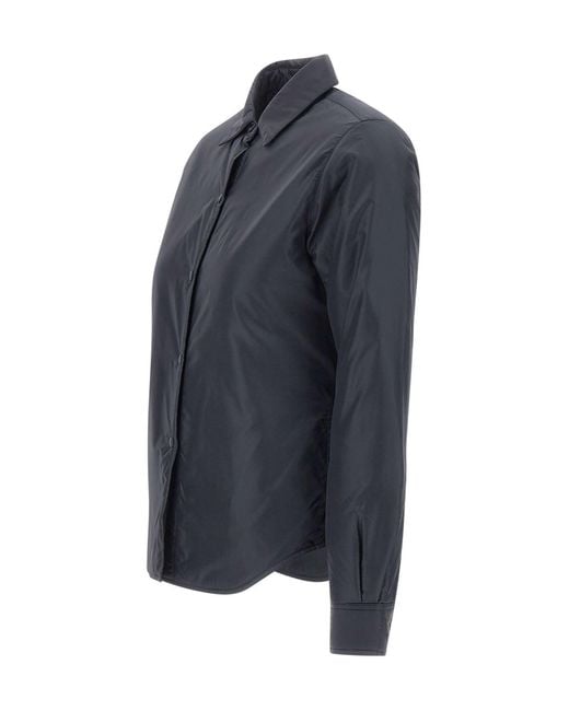 Aspesi Blue Snap-Button Long-Sleeve Casual Jacket