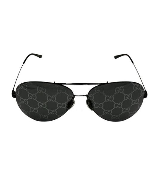Gucci Black Eyewear Pilot Frame Sunglasses for men
