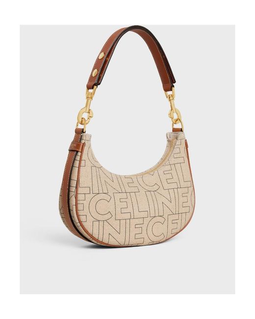 Céline White Medium Ava Strap Bag