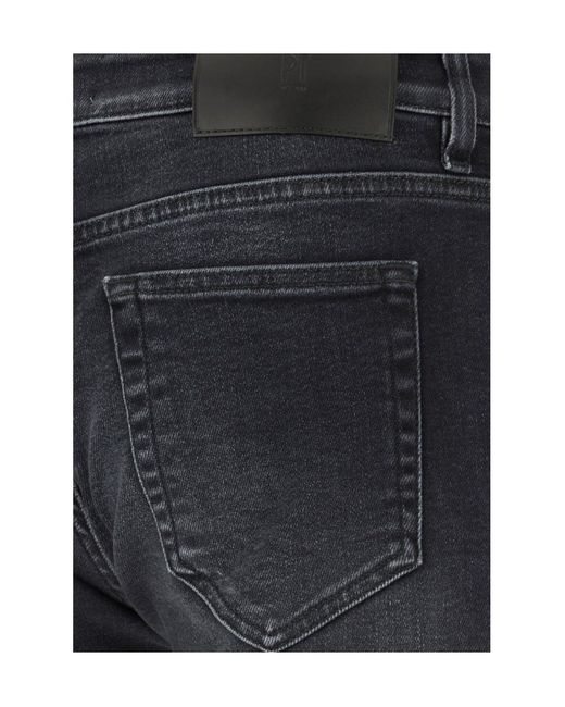 Pt Pantaloni Blue Faded-Effect Slim-Fit Jeans for men