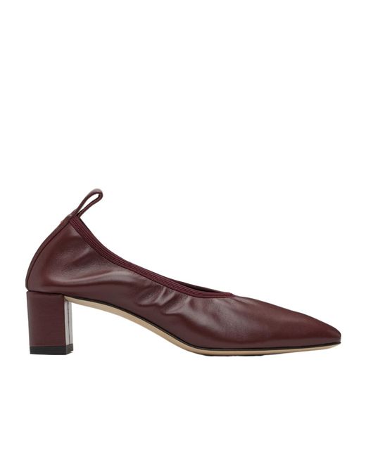 Aeyde Brown Narissa Ruched High Heels