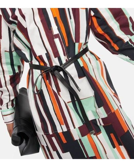 Plan C Red Printed Shirt Dress