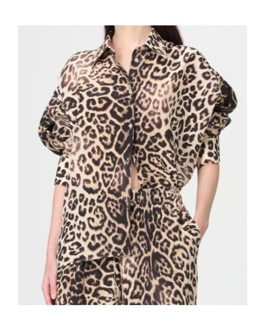 Ermanno Scervino Multicolor Leopard-Print Shirt