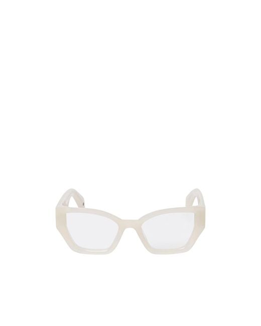 Off-White c/o Virgil Abloh White Style 7Q Cat-Eye Glasses