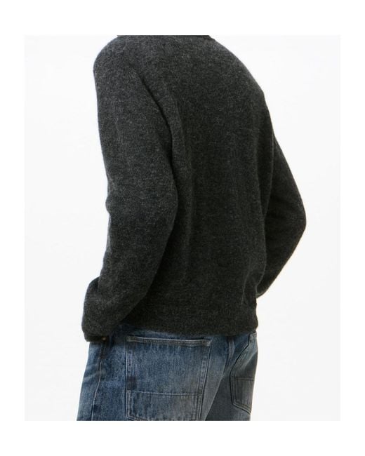 Our Legacy Black Buttoned Polo Cardigan for men