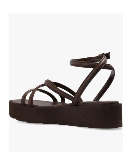 Gianvito Rossi Multicolor Ankle-Strap Platform Sandals