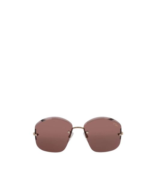 Cazal Pink Irregular Frame Sunglasses for men