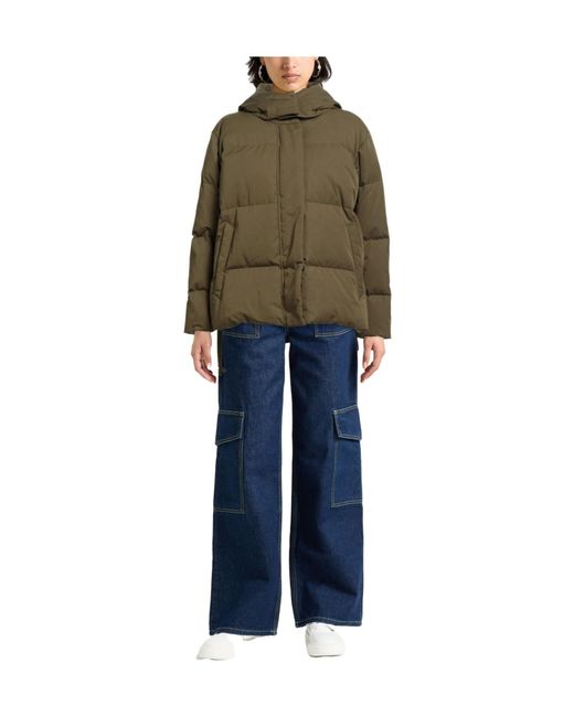 Rag & Bone Green Solid Color Puffer Jackets